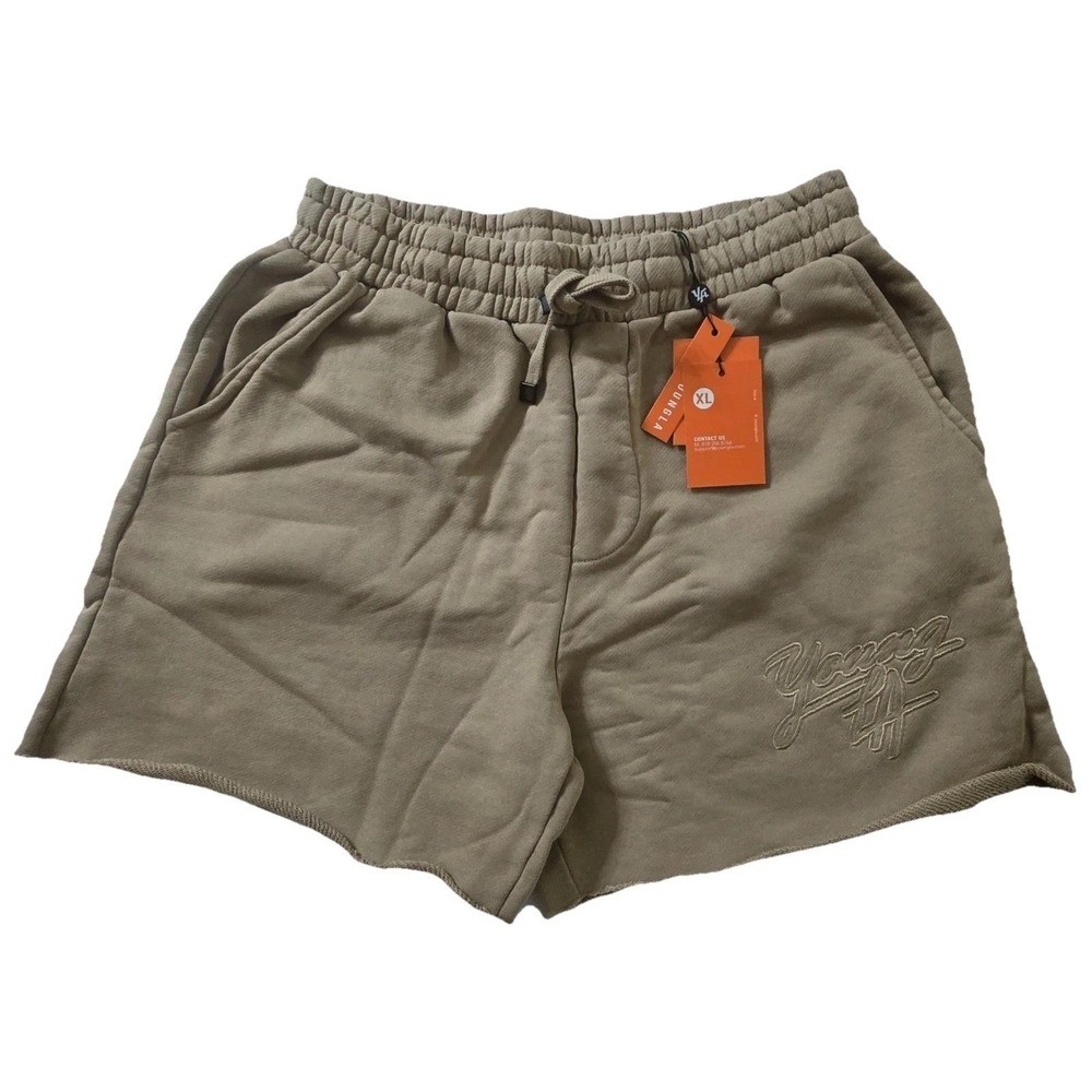 YoungLa #1063 Effortless Sets Mens XL Beige Embroidered Logo